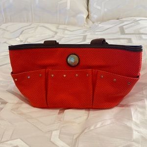 14” x 7” x 5” orange tote